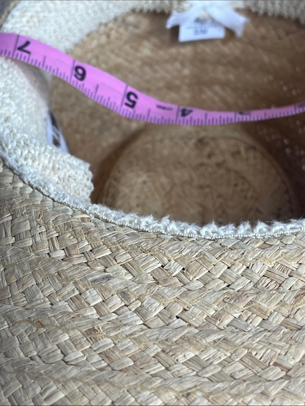 Biltmore Straw Sun Hat with Royal Blue Grosgrain Band and Crest - Picture 6 of 9
